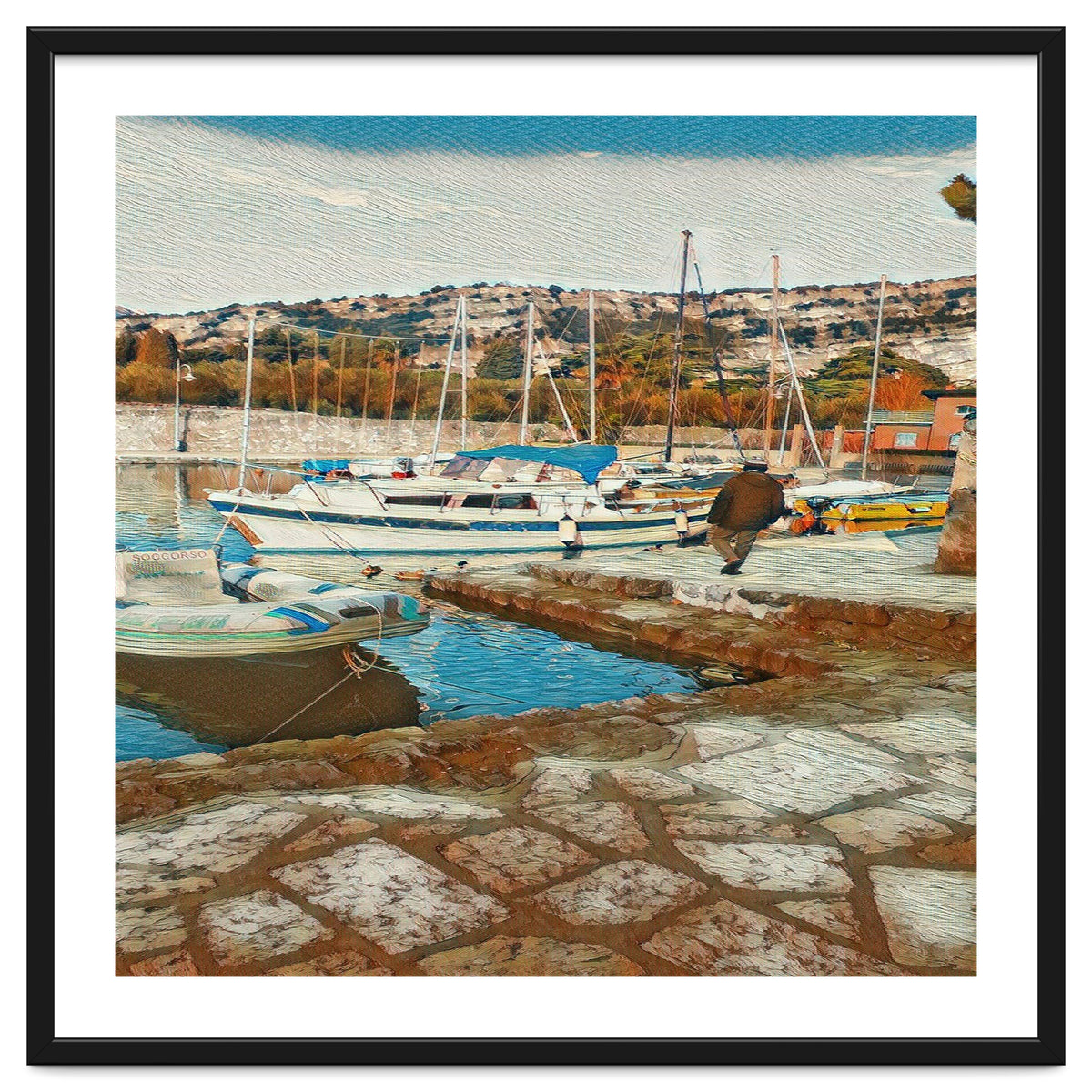 Alone on Gardasee, Italy.