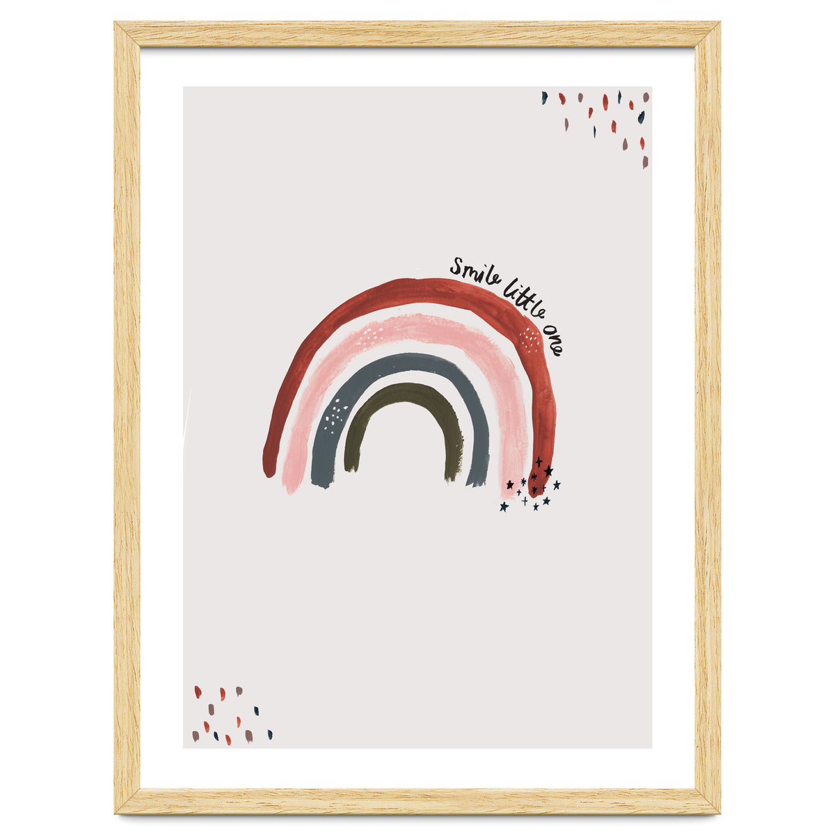 Smile Little One Rainbow Portrait