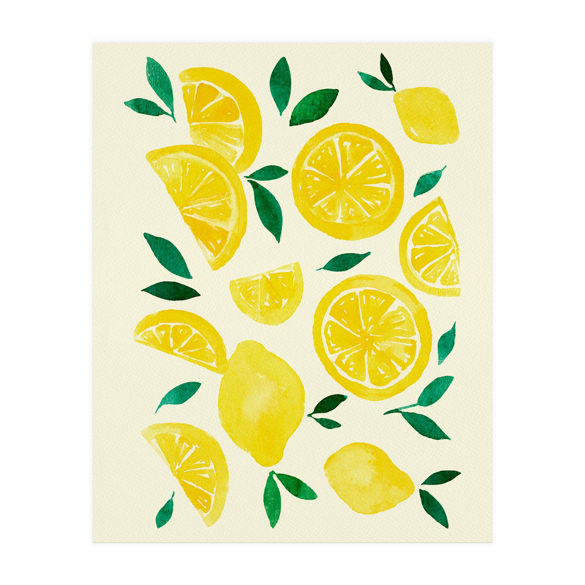 Watercolor lemons (Print Only)