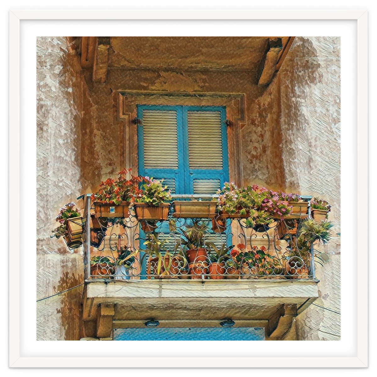 Flowered window in Venice
