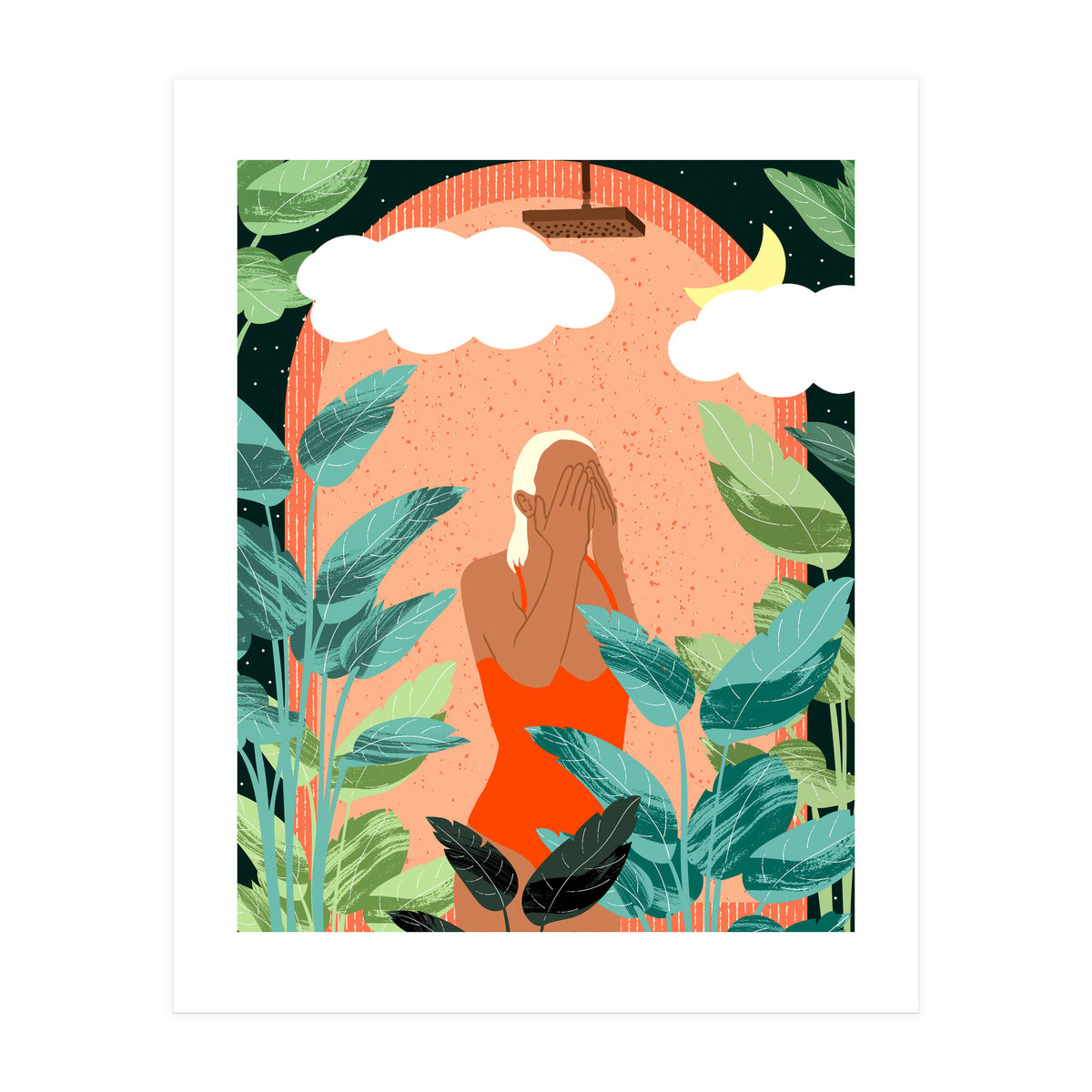 Starry Night Shower (Print Only)