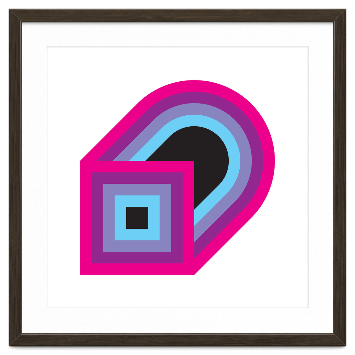 Geometric Shapes No. 41 - purple, blue & lilac