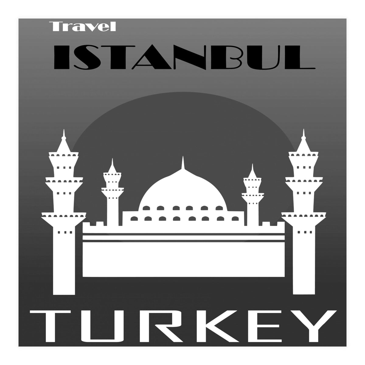 Istanbul Travel Poster  (Print Only)