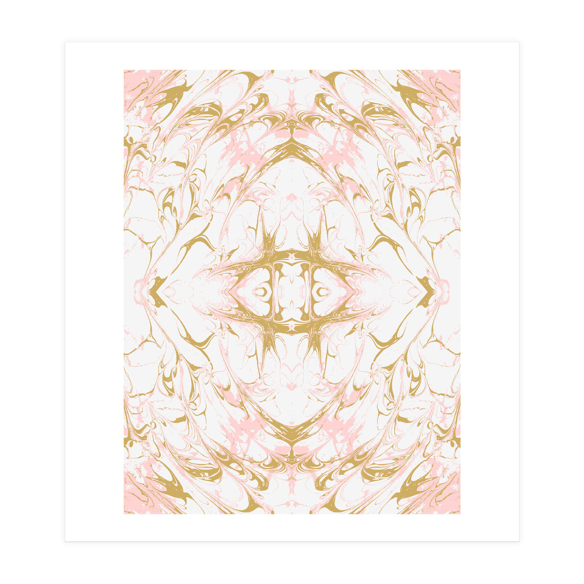 Pink mosaic marble 02 (Print Only)