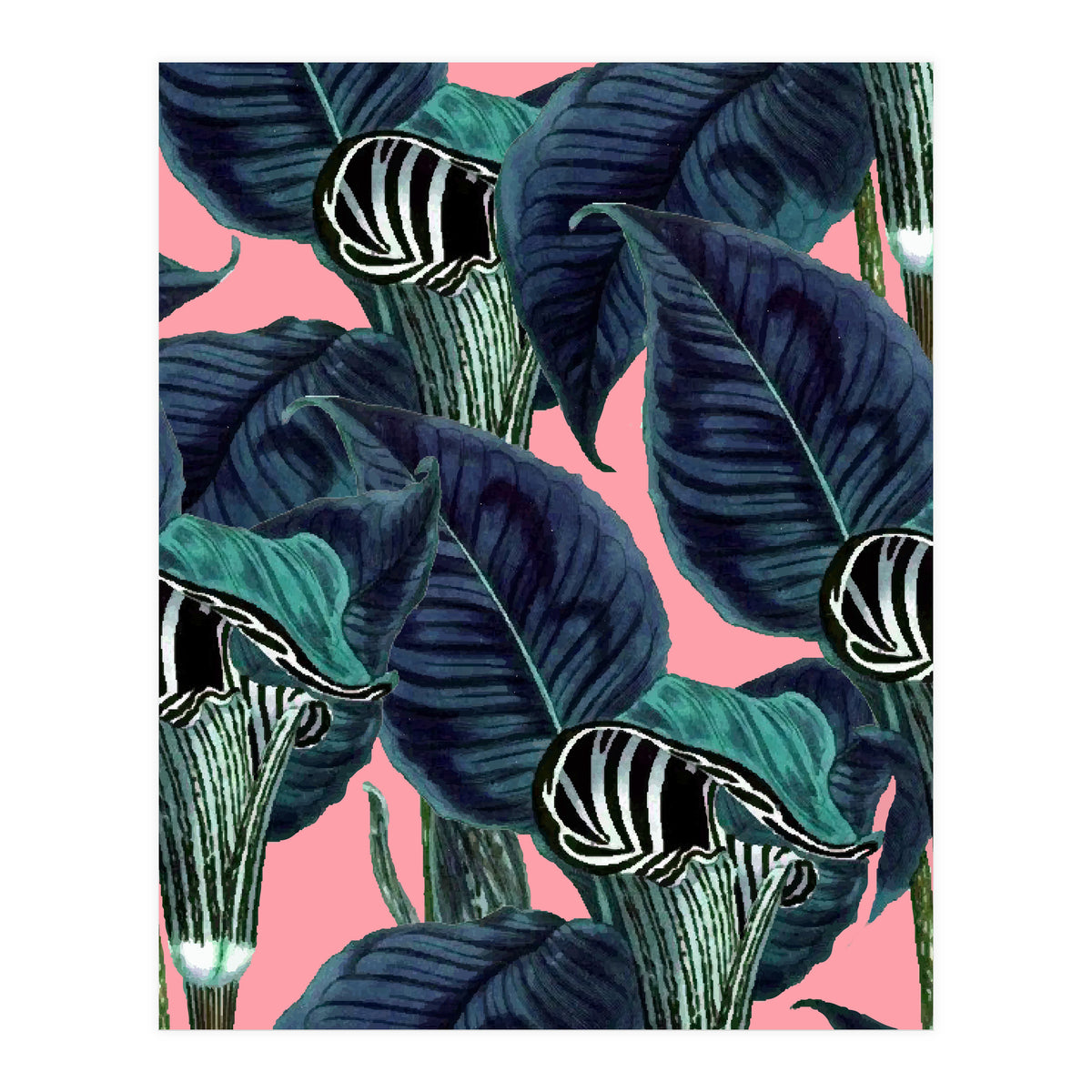 Tropical Flower Pattern (Print Only)