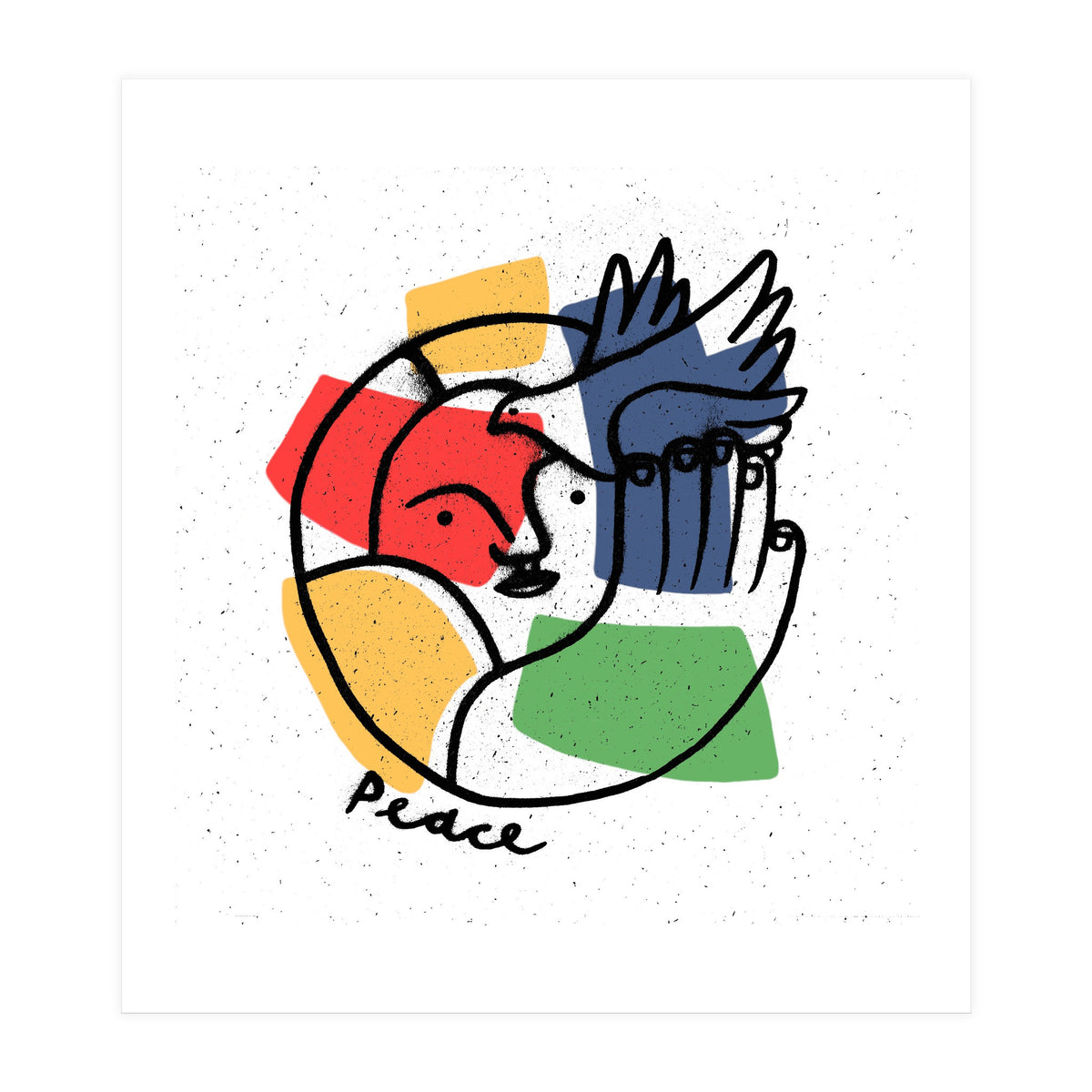 Peace, a logo (study) (Print Only)