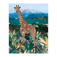 Giraffe in the tropical savanna (Print Only)