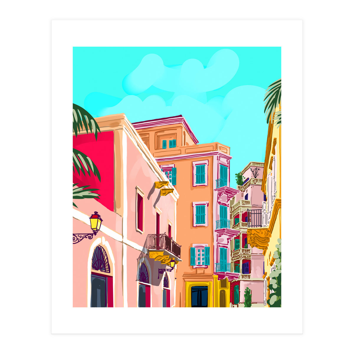 Colorful Houses (Print Only)