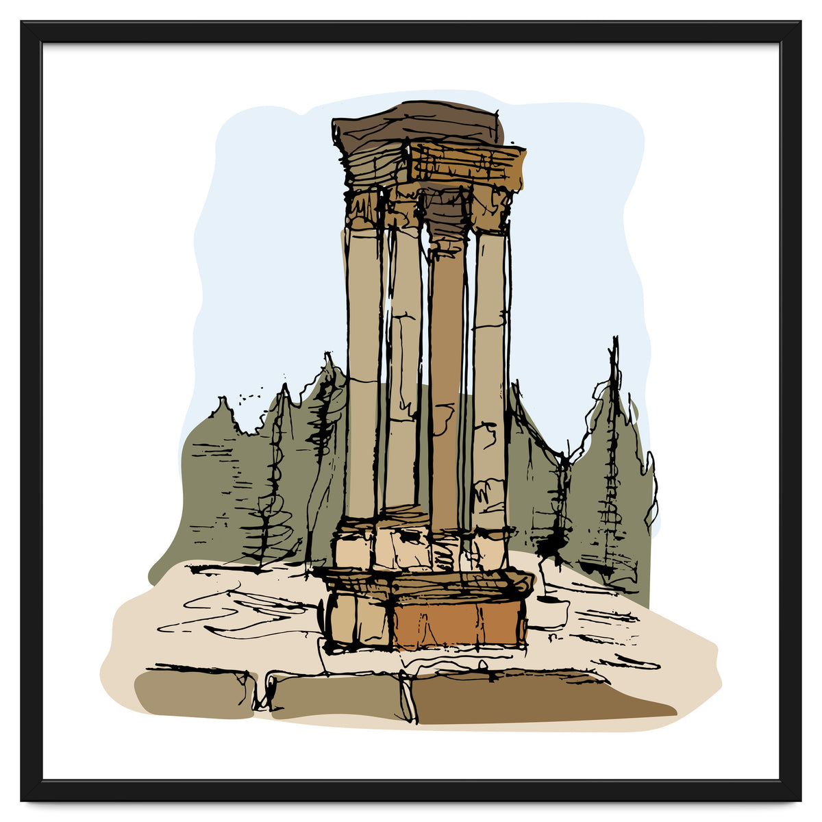 Anjar Tetrastyle, Lebanon