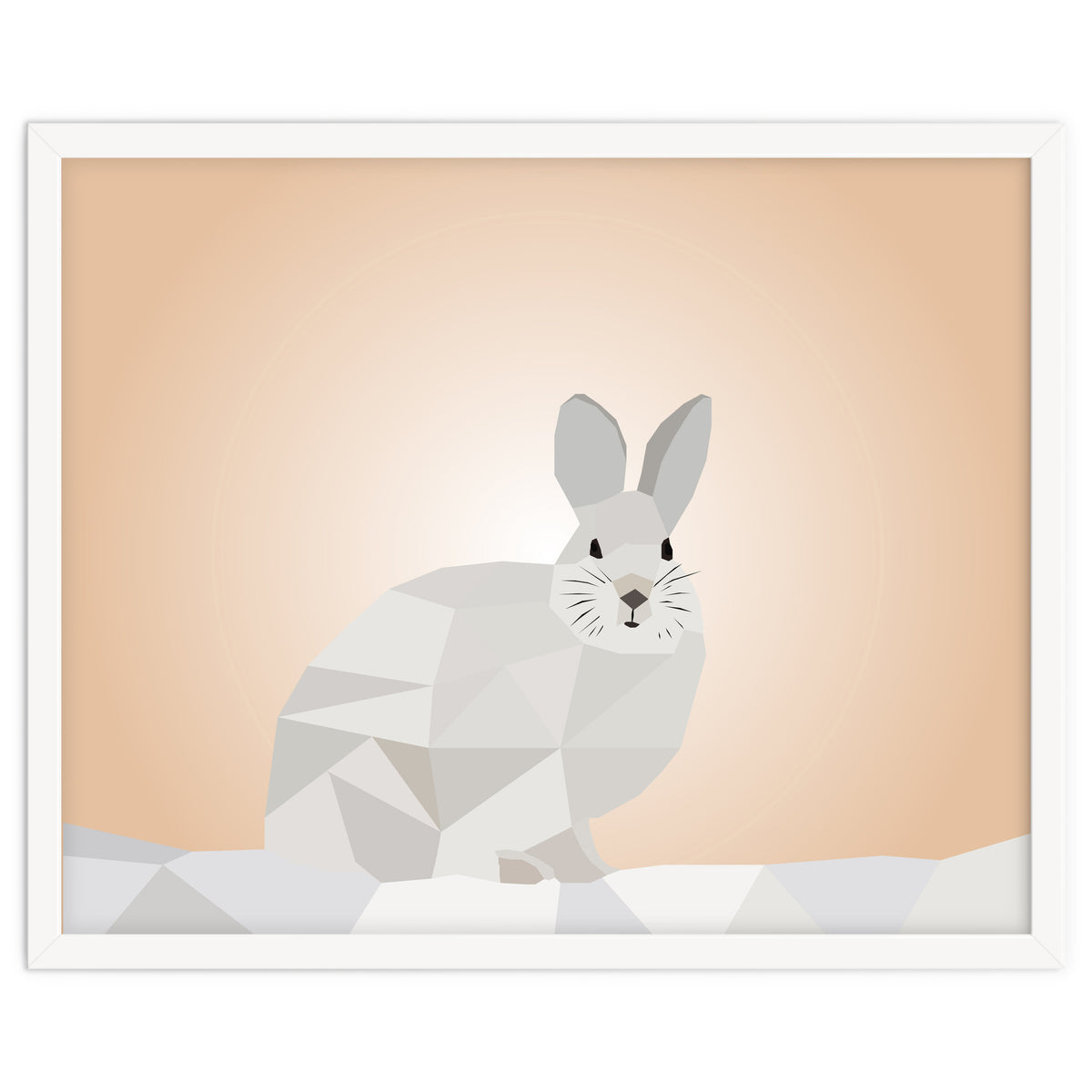 Rabbit Low Poly Art