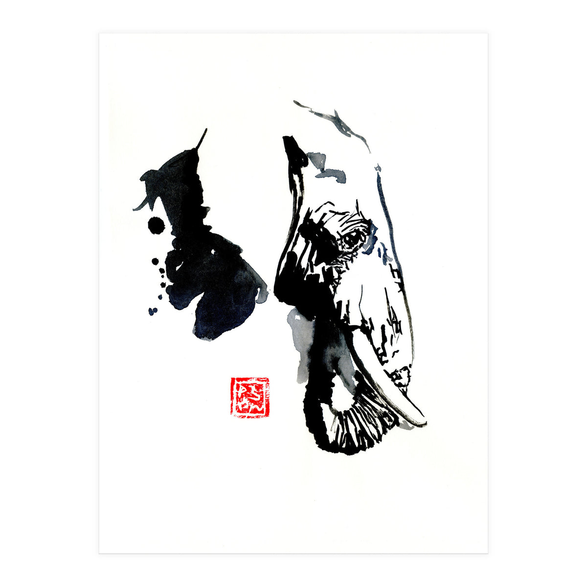 Profile Elephant (Print Only)