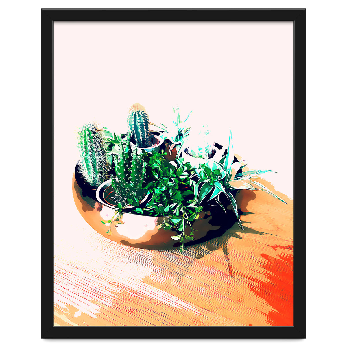 Cacti In A Copper Pot