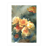 Abstract watercolor flowers (Print Only) thumbnail