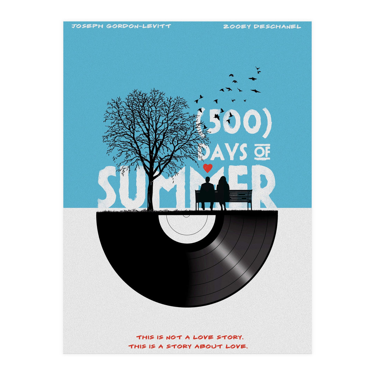 500 days of summer movie poster (Print Only)