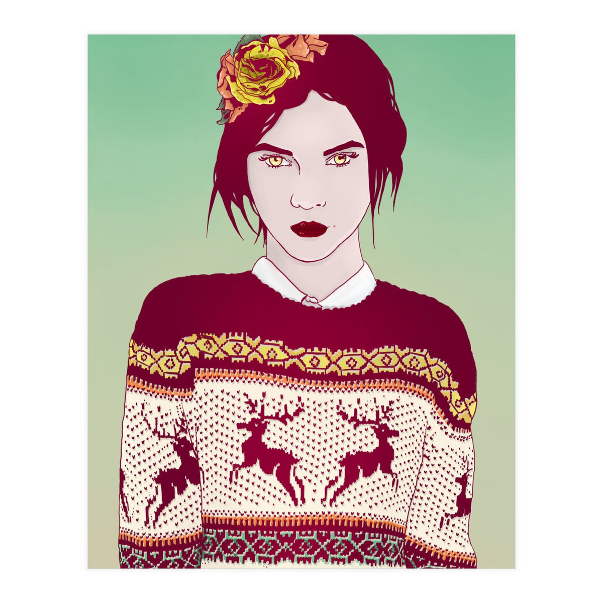 Sweater Weather Lady (Print Only)