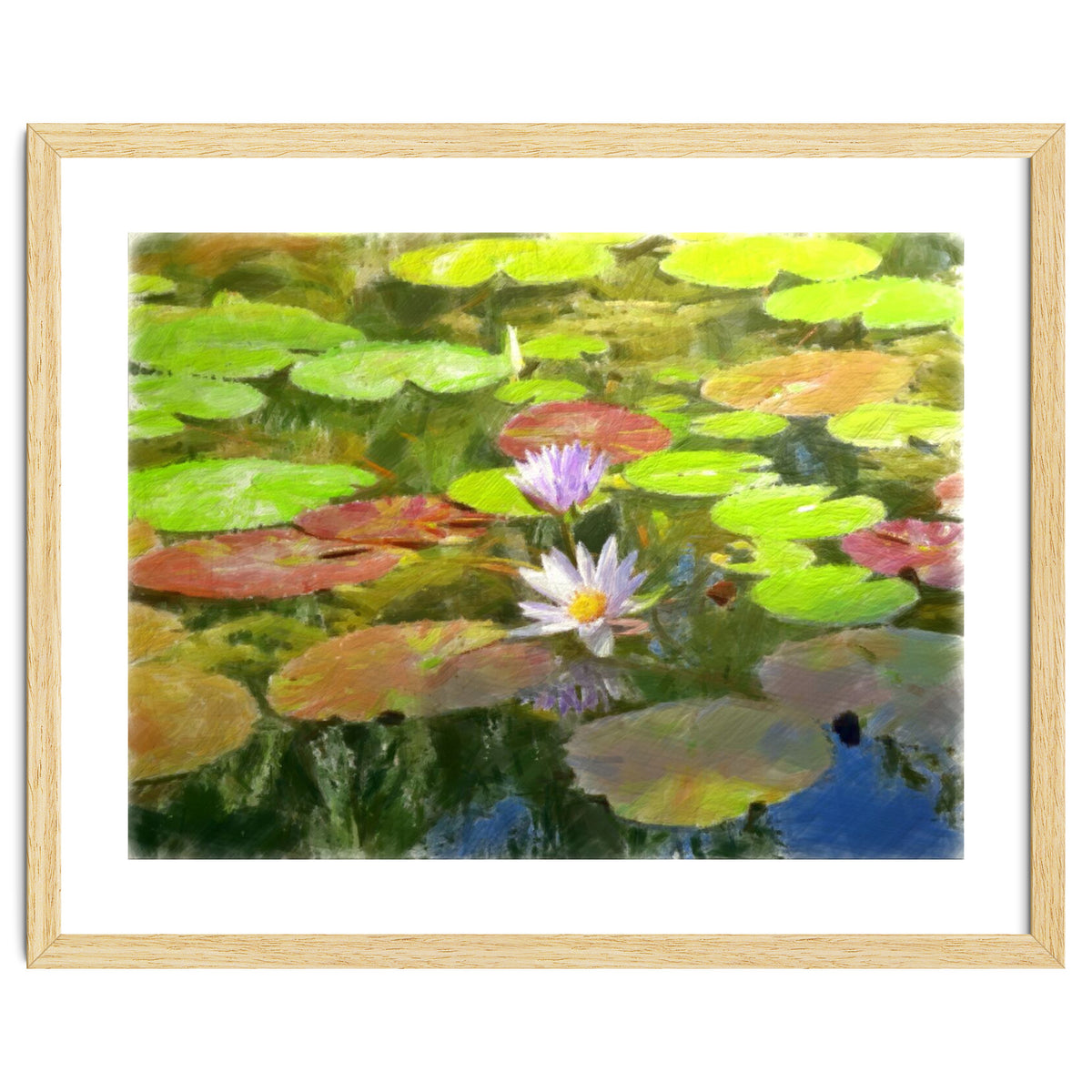 Floating in the water