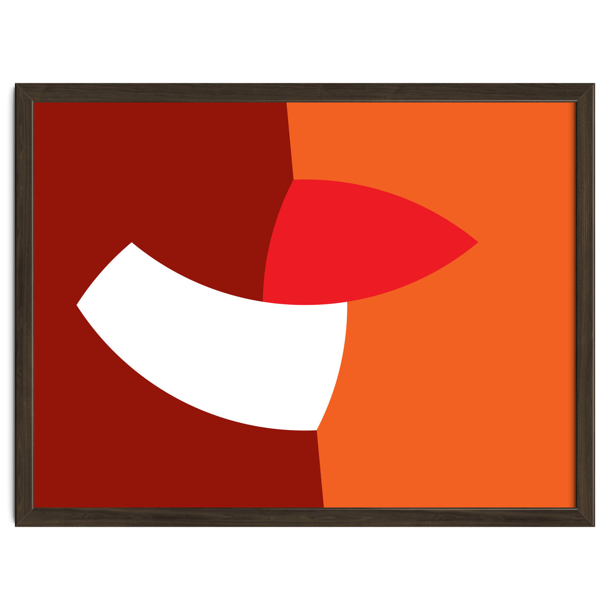 Geometric Shapes No. 66 - orange & reds