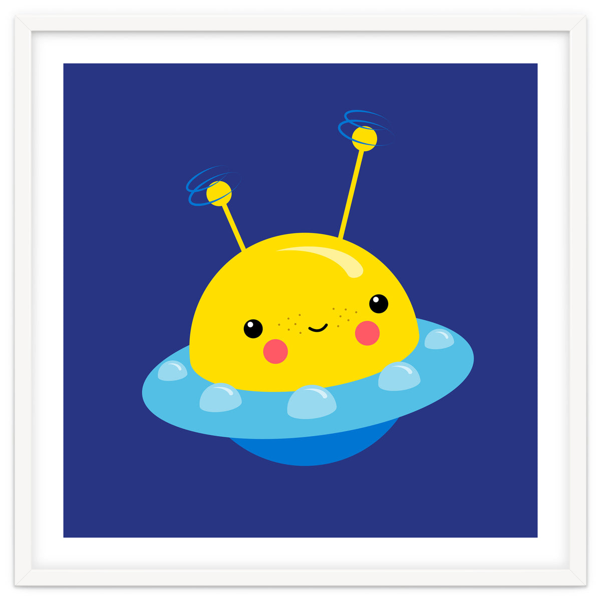 Nursery Picture Kawaii UFO