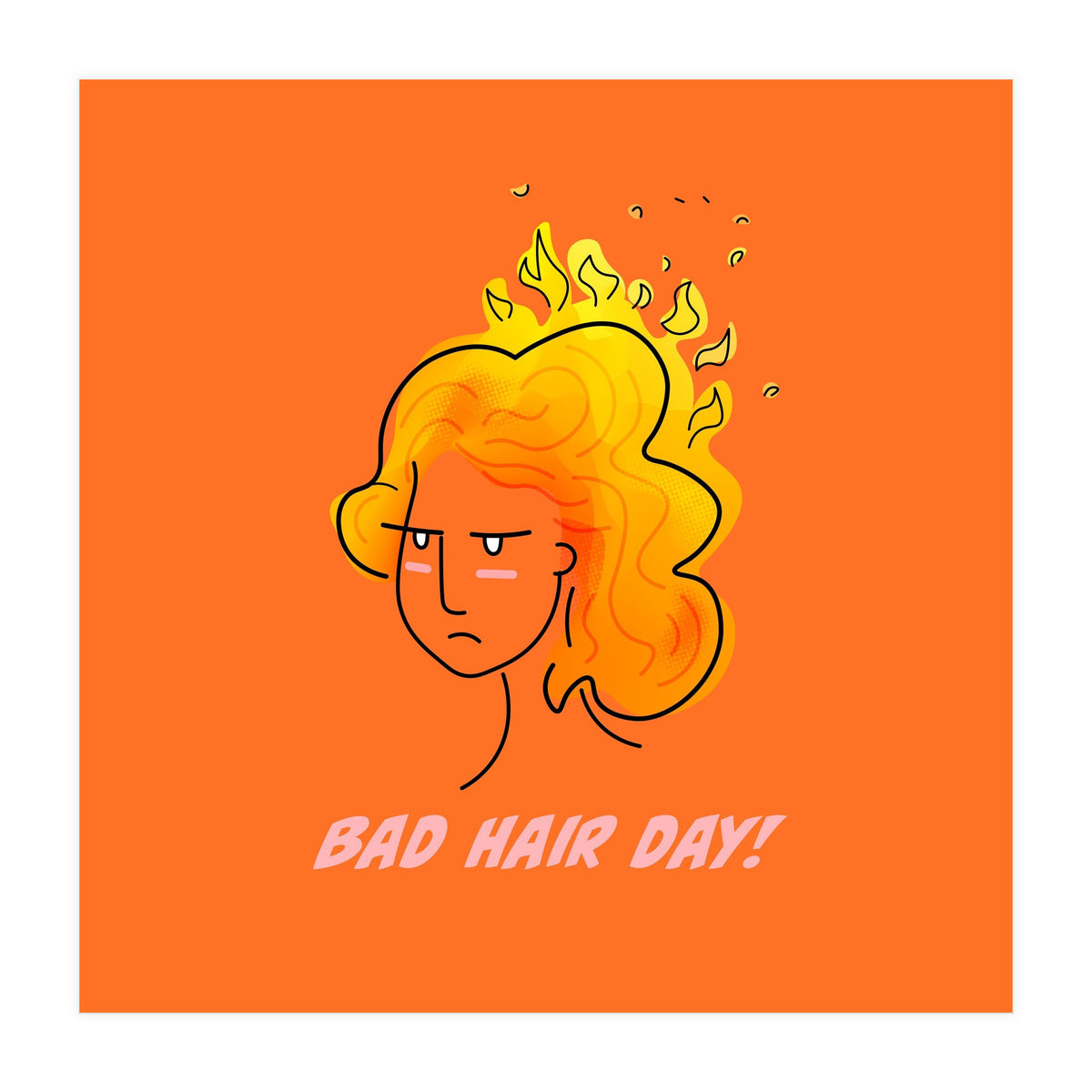 Bad Hair Day (Print Only)