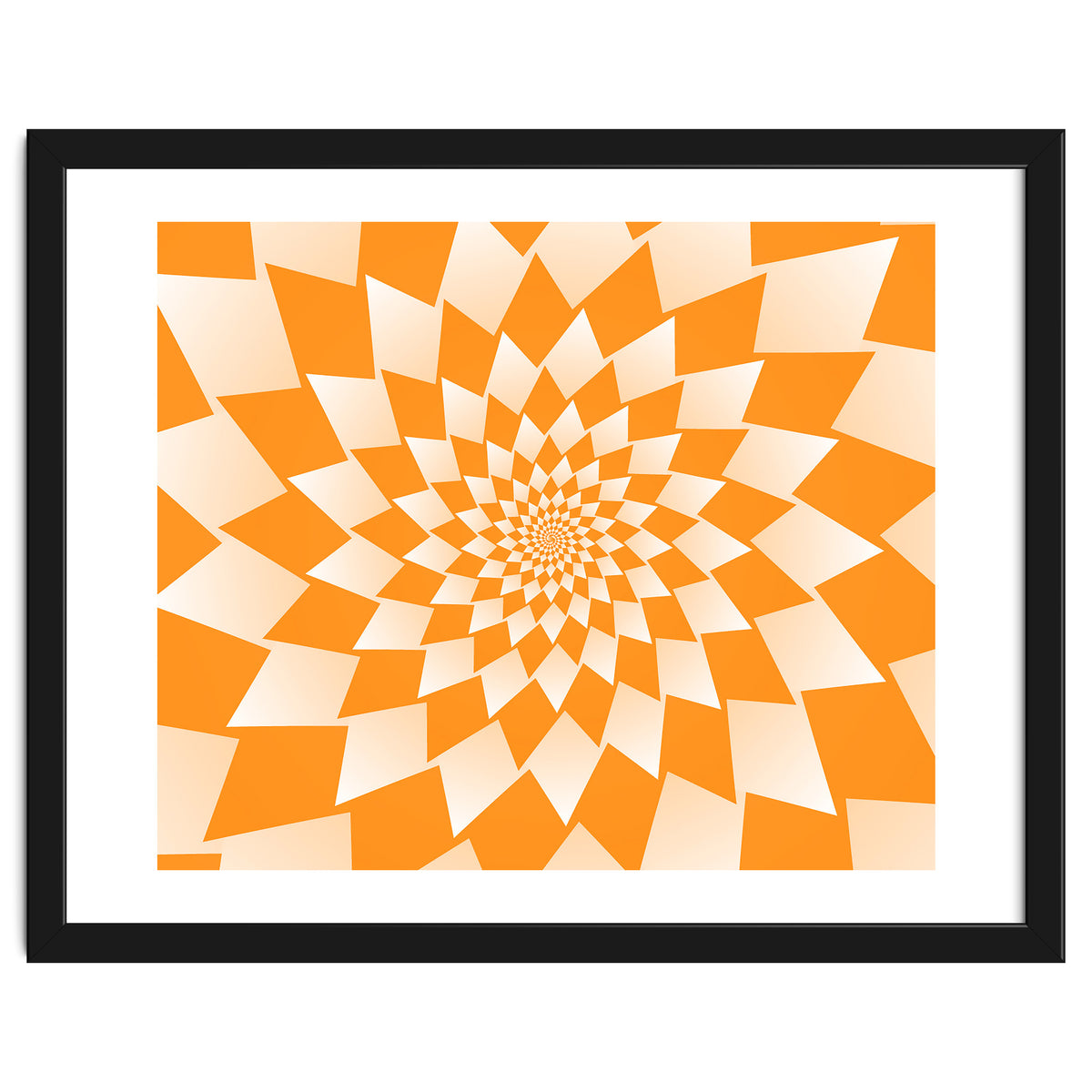 Abstract Orange Geometric