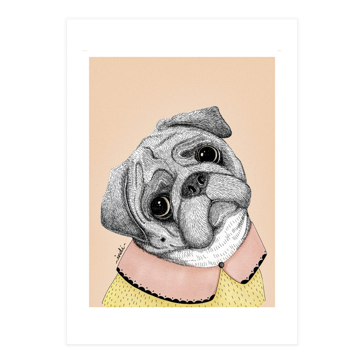 Pug (Print Only)