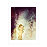 VINTAGE AMOR IN PURPLE ABSTRACT FOREST (Print Only) thumbnail