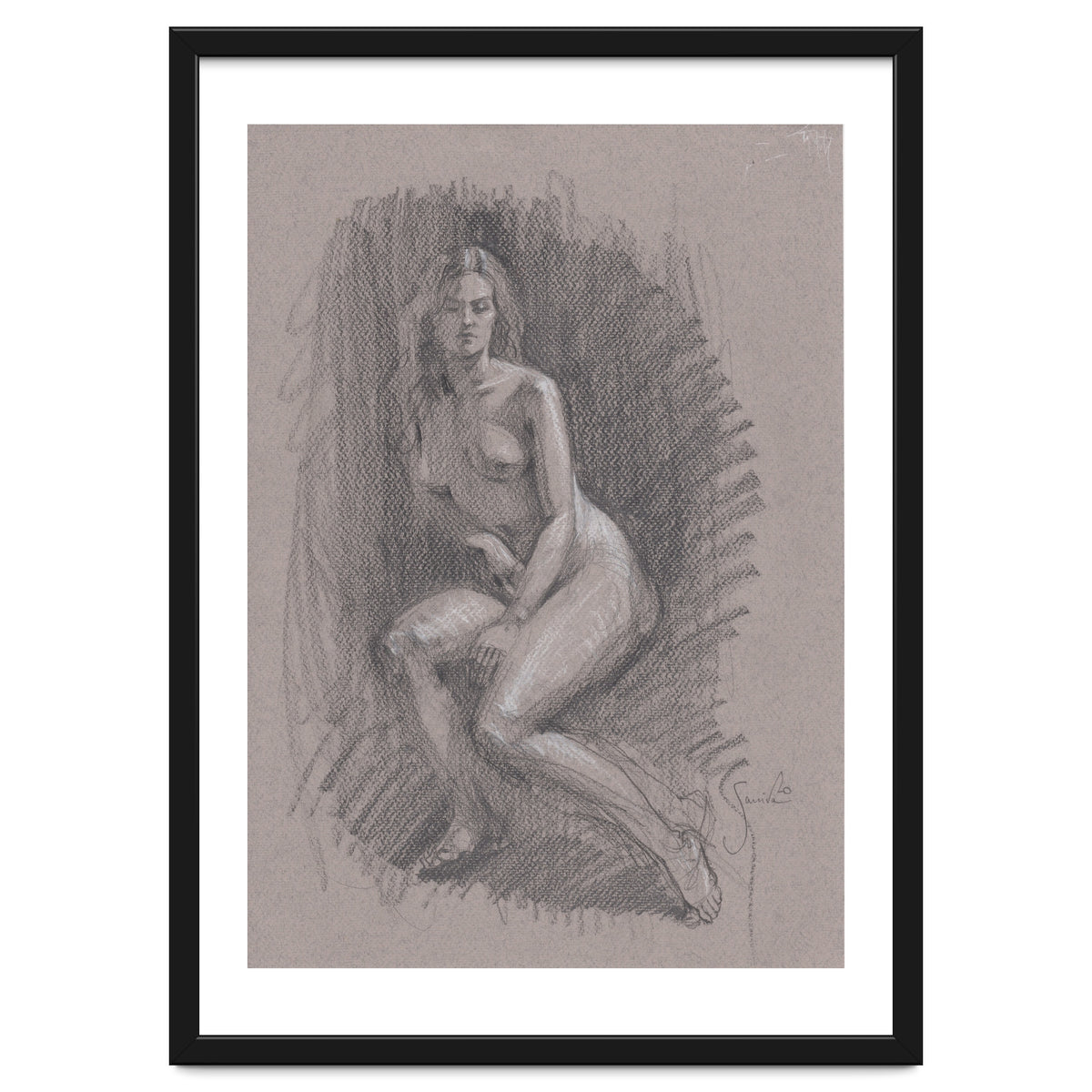 Beautiful drawing of a woman