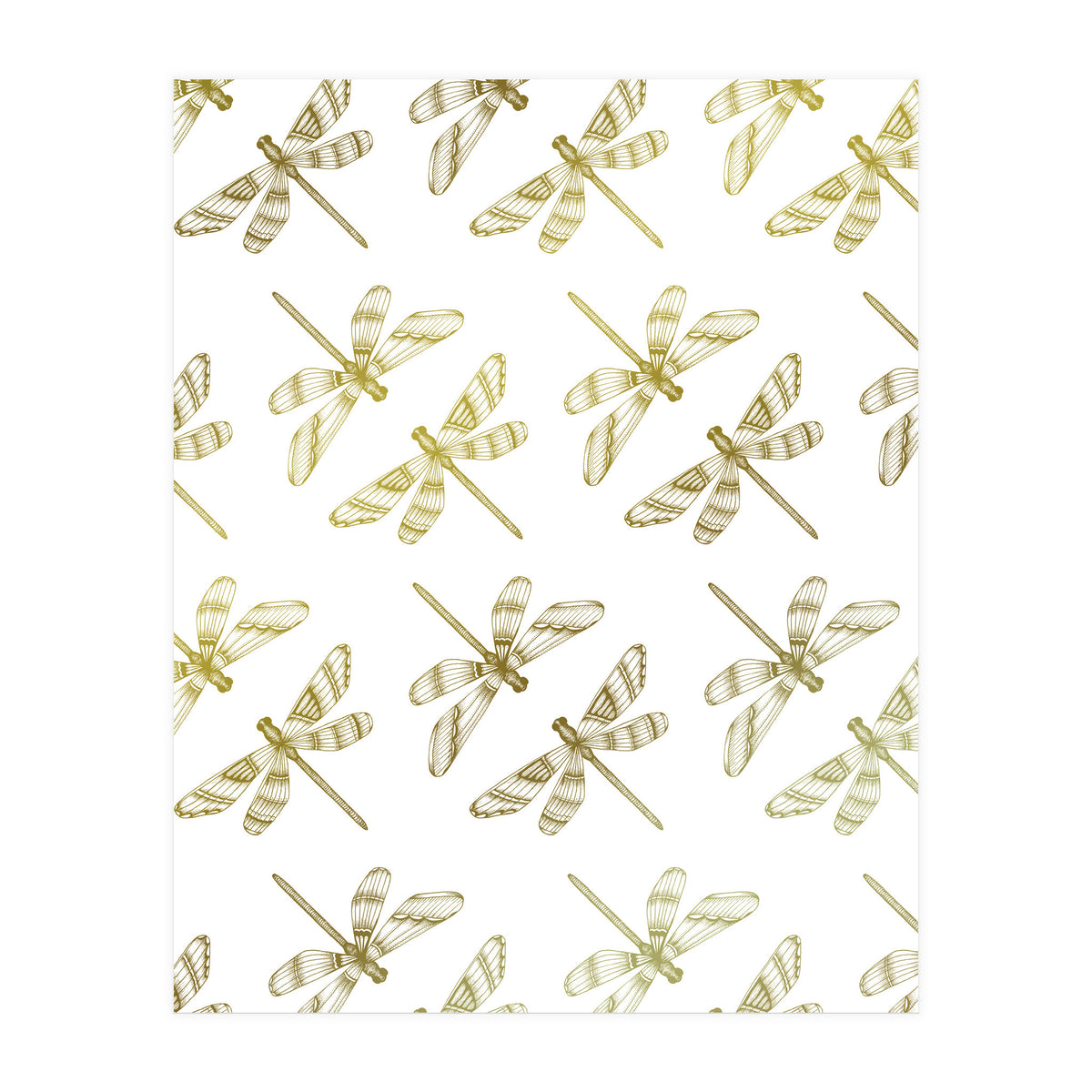 Golden Dragonflies (Print Only)