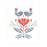 Scandinavian Folk Birds & Flowers (Print Only) thumbnail