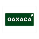 Let`s go to Oaxaca, Mexico! Green road sign (Print Only) thumbnail