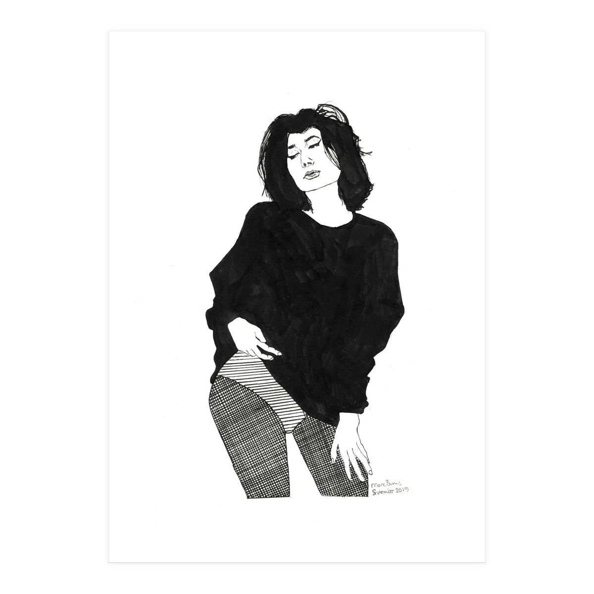 Untitled #44 - Woman in black (Print Only)