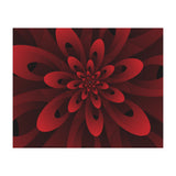 Abstract Digital Modern Red Floral 3D ART (Print Only) thumbnail