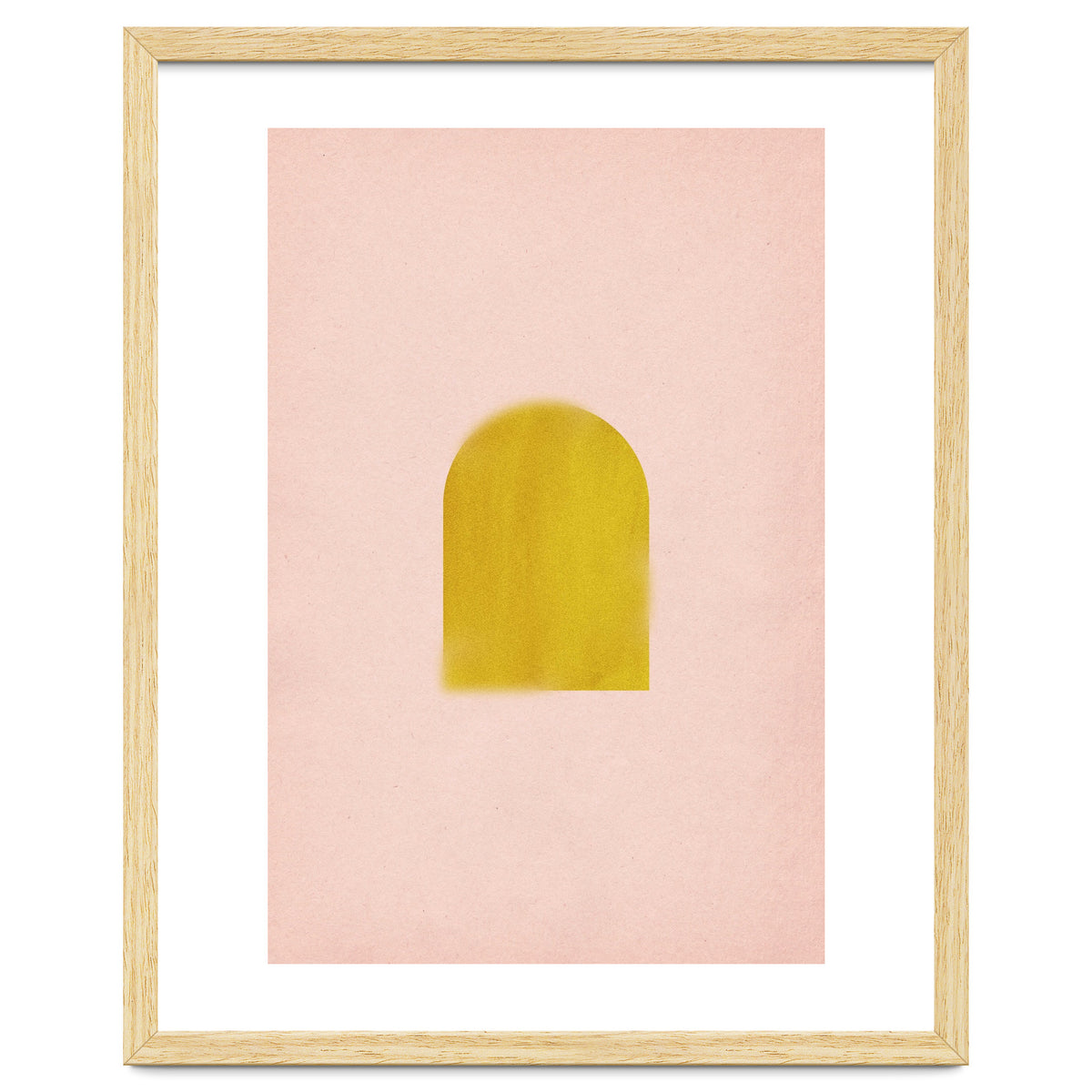 Pink and mustard arch