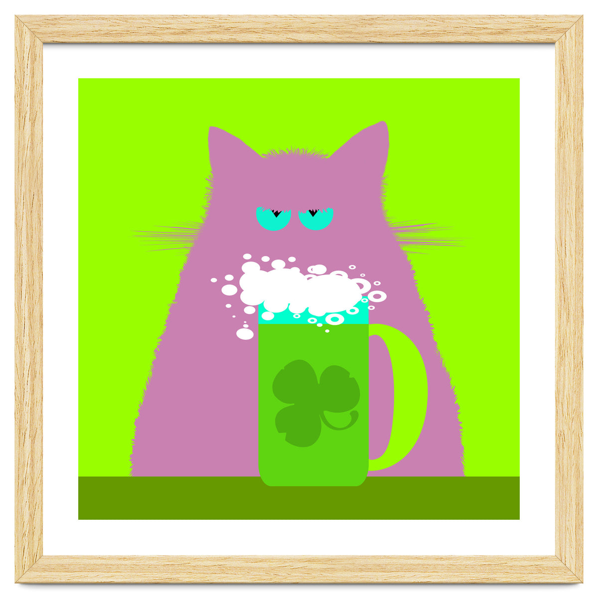 Saint Patrick's Day Lilac Cat