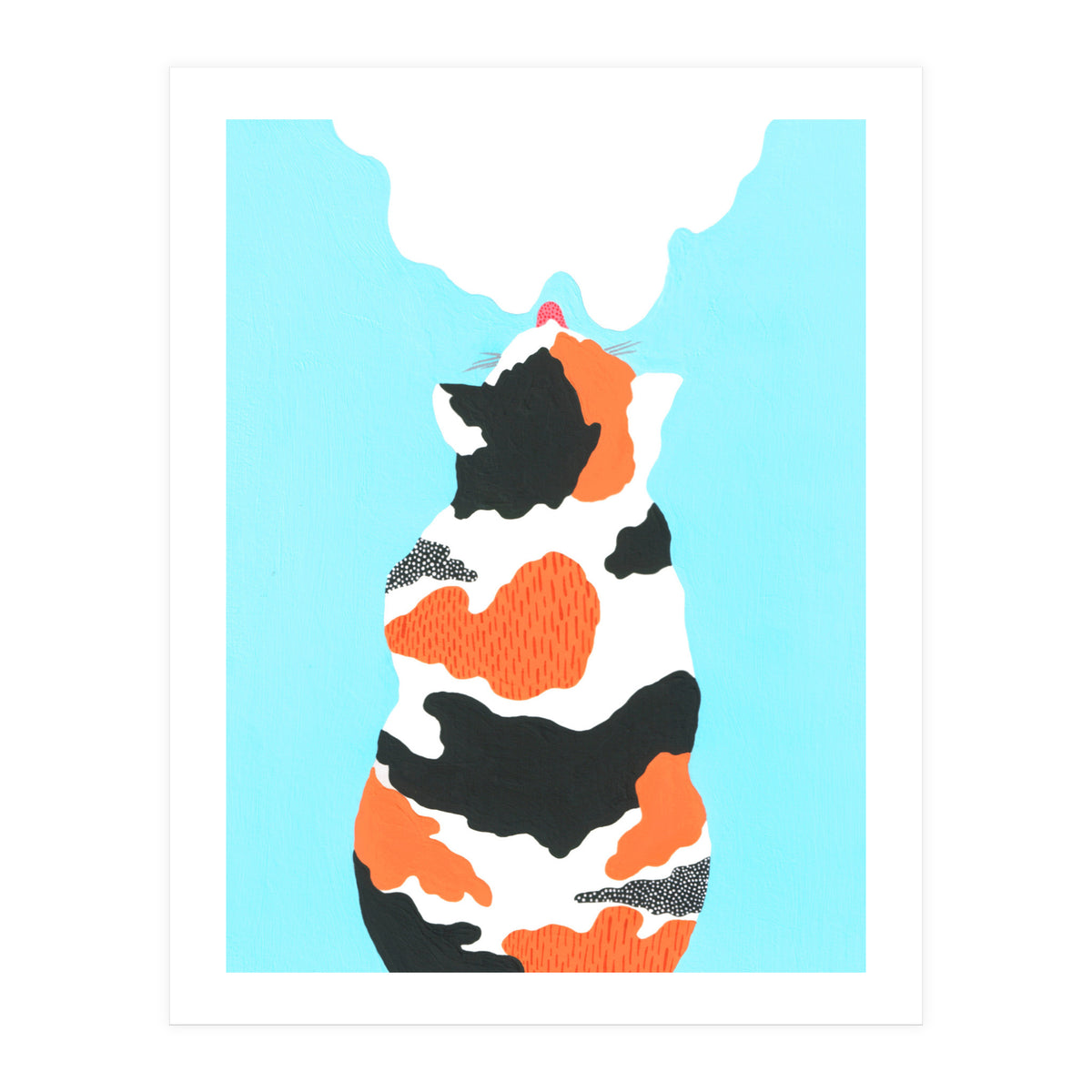 Tri Colored Calico Cat (Print Only)