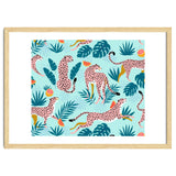 Cheetahs In The Grapefruit Grove, Tropical Jungle bohemian Wildlife, Tiger Wild Cat Nature Forest thumbnail