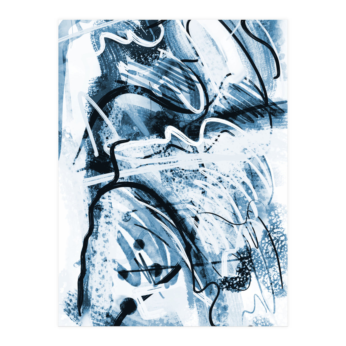 Azul Em Traços (Print Only)