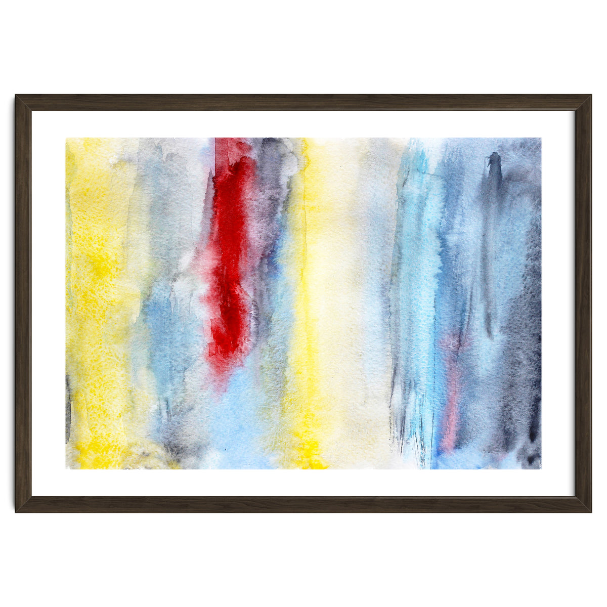 Touch of red || abstract watercolor