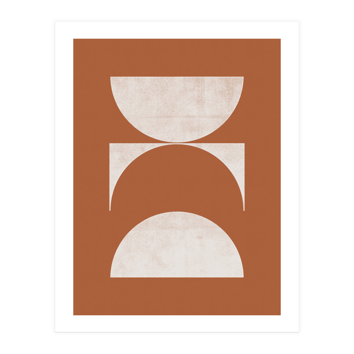 Mid-Century Modern No.21 - Woodblock Print (Print Only)