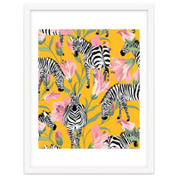 Striped For Life | Zebra Mango Forest | Modern Bohemian Wildlife Jungle | Botanical Nature