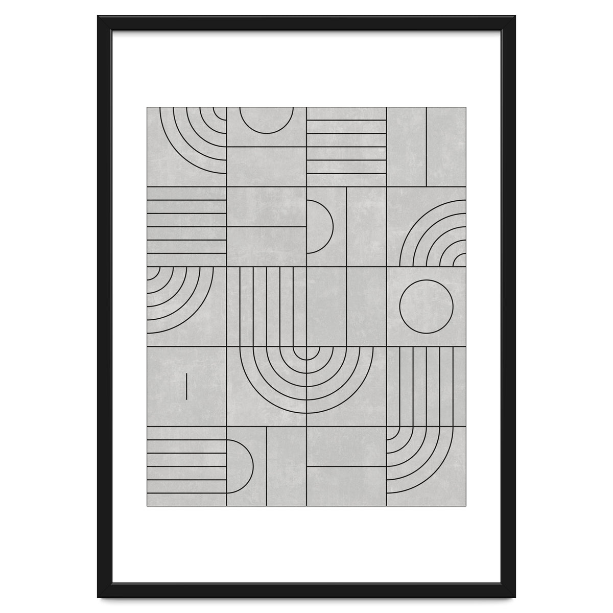 My Favorite Geometric Patterns No.21 - Grey