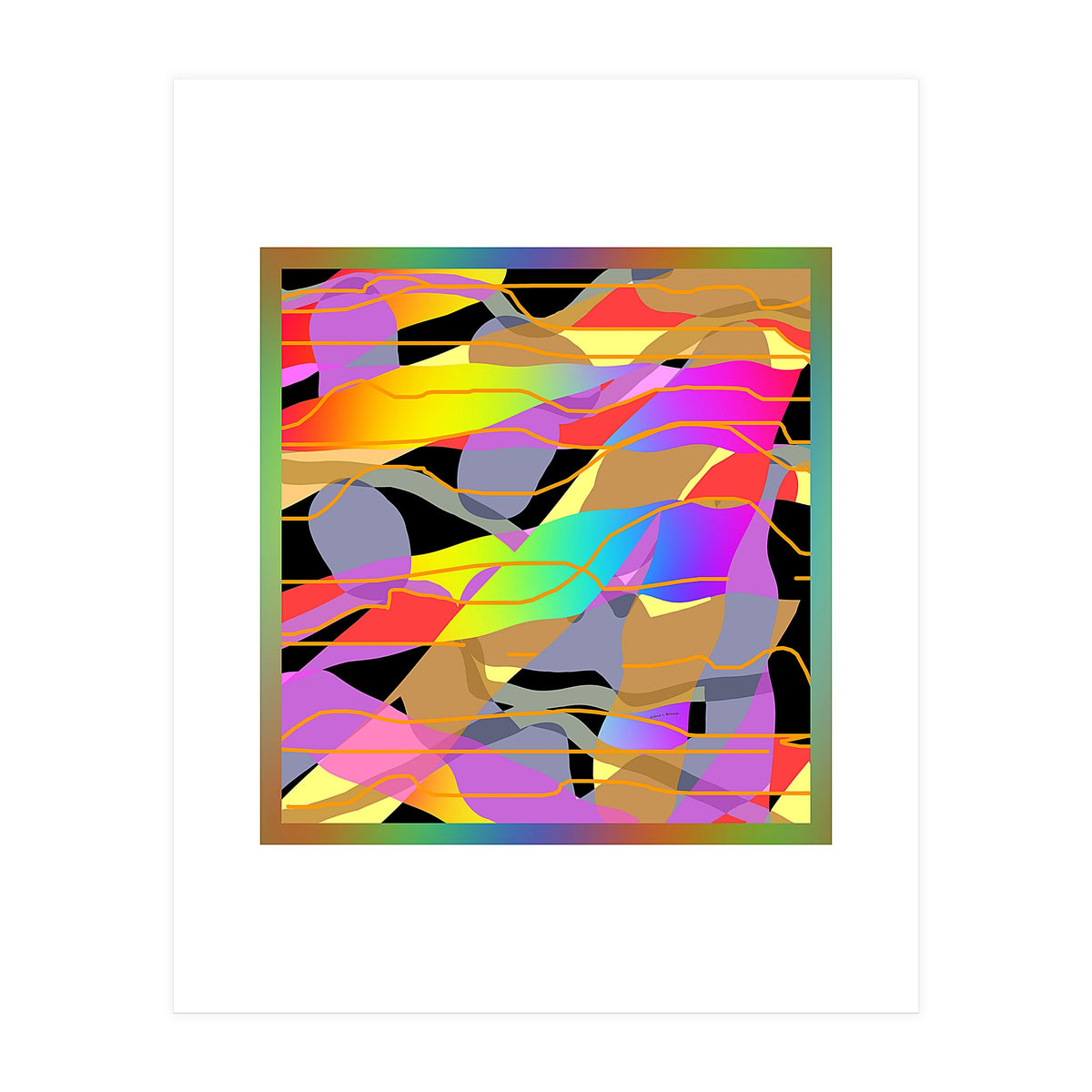 ABSTRACT COLOR BANDS (Print Only)