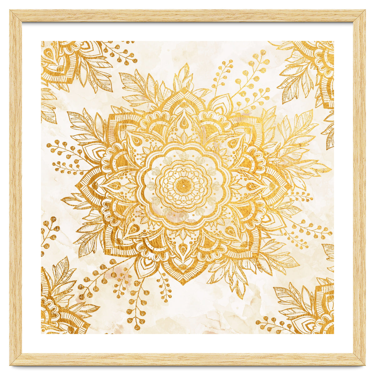 Queen Starring of Mandala-Gold Sunflower I
