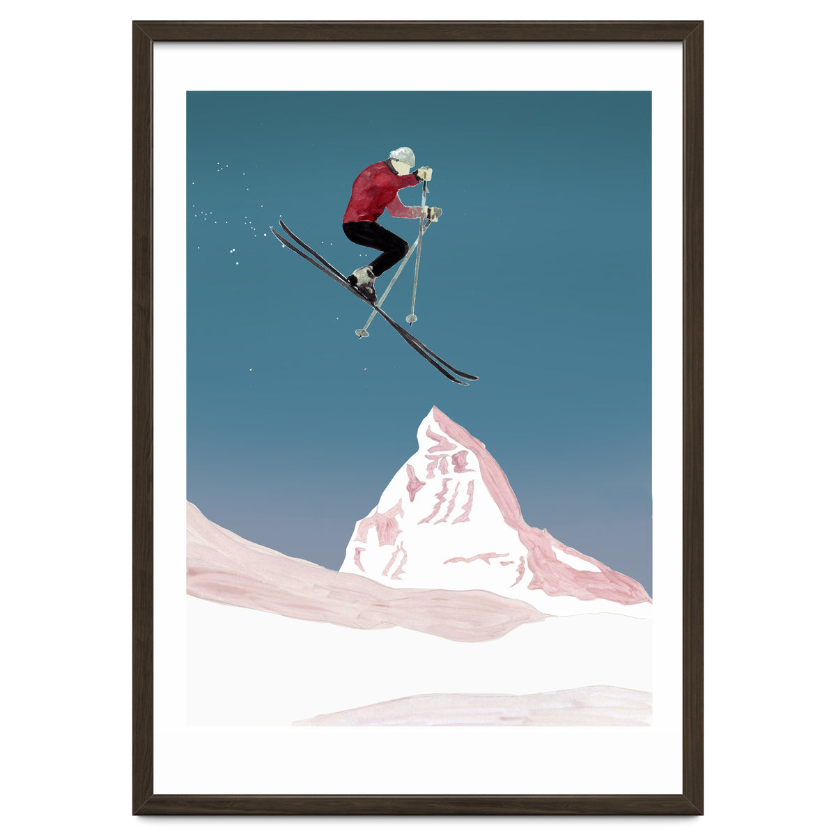 Mountain Love Skier