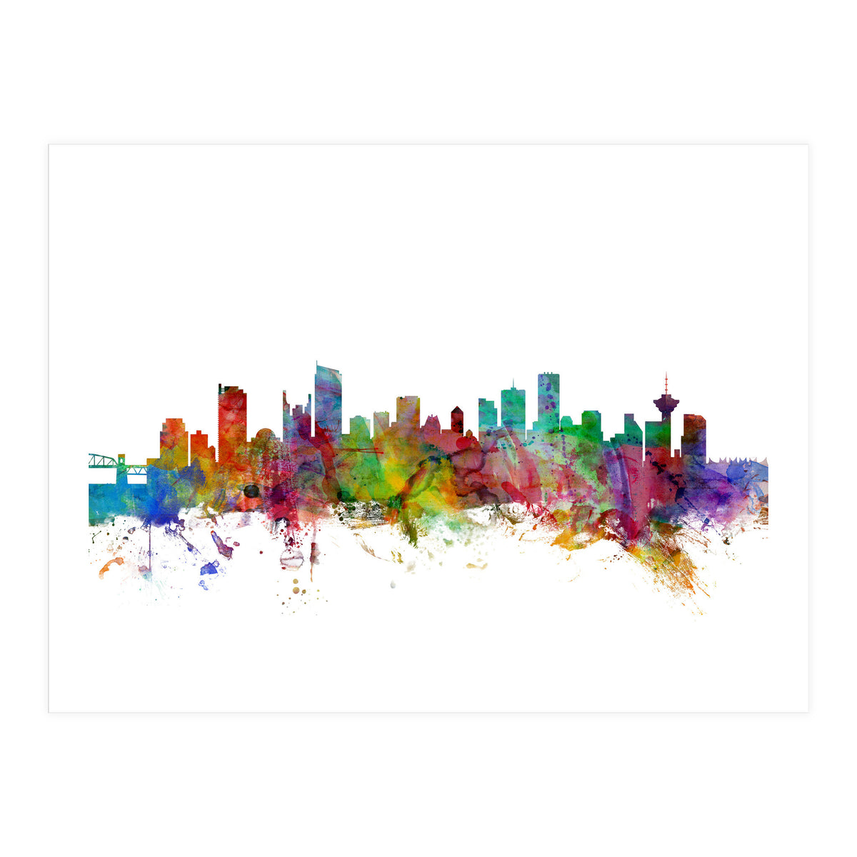 Vancouver Canada Skyline (Print Only)