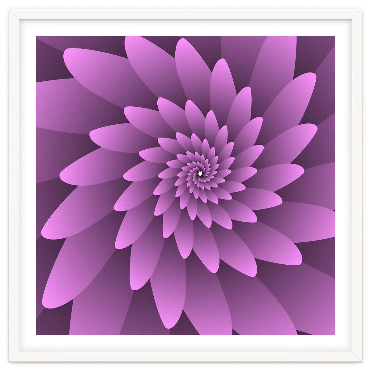 3 D Floral Modern Pink Art