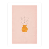 Pink and orange botanical art (Print Only) thumbnail