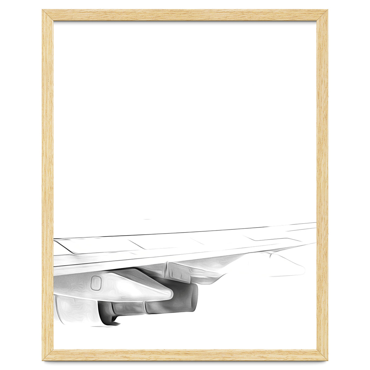 Black and White Airplane