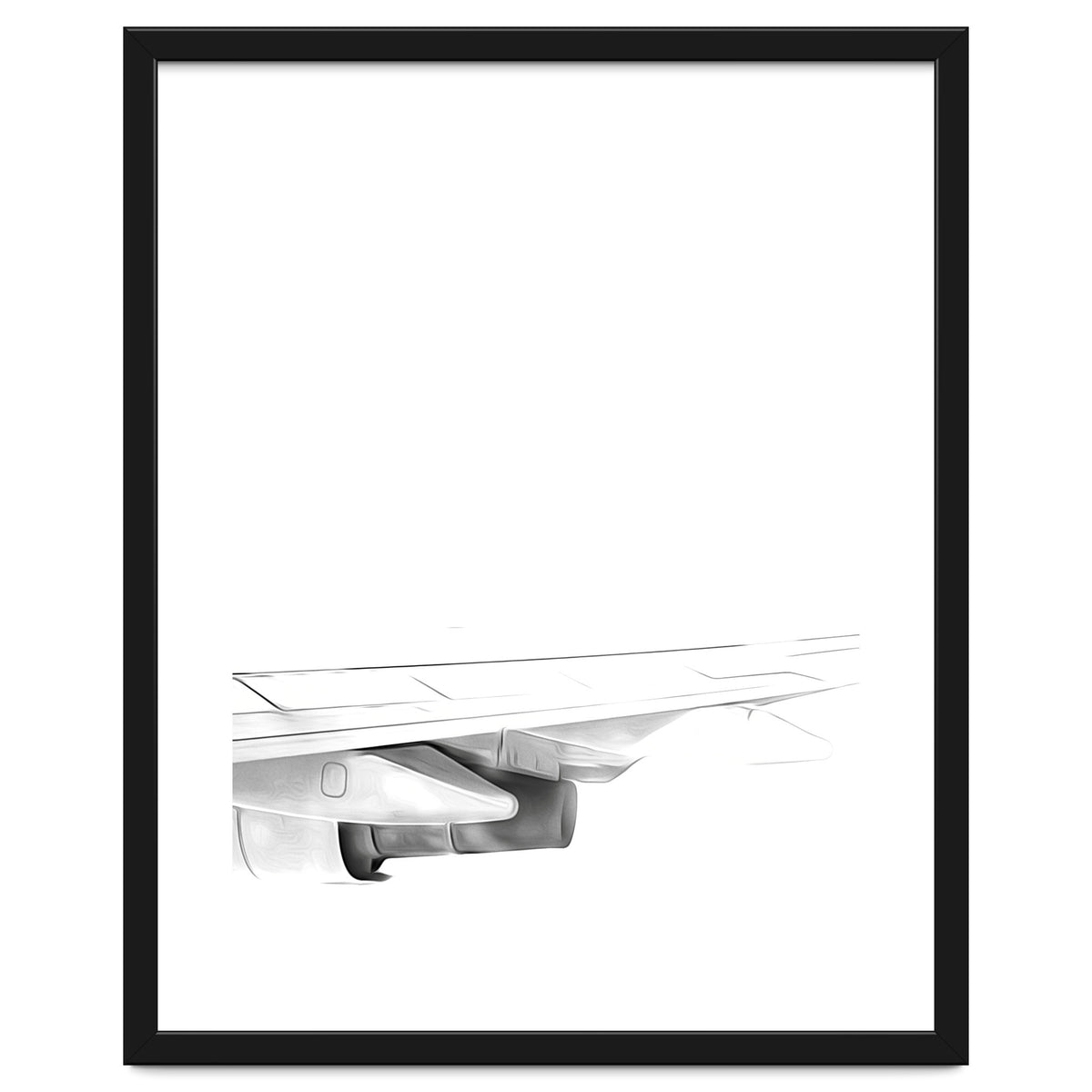 Black and White Airplane