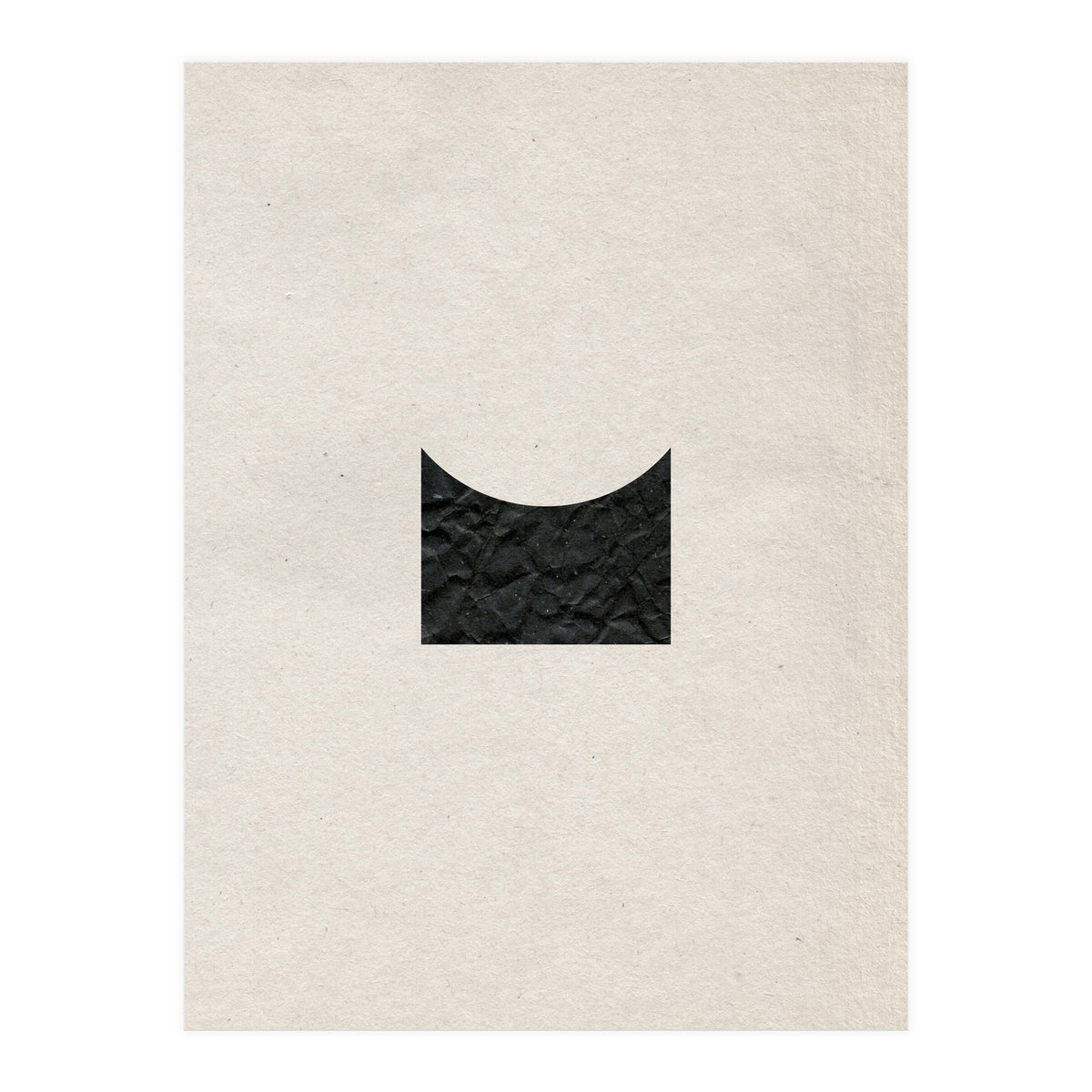 Cut black shape on grey (Print Only)